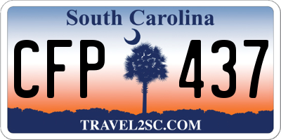 SC license plate CFP437