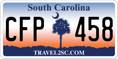 SC license plate CFP458