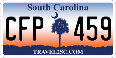 SC license plate CFP459