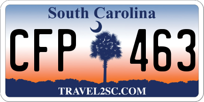 SC license plate CFP463