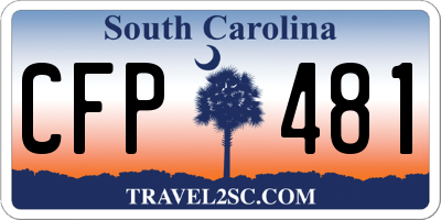 SC license plate CFP481