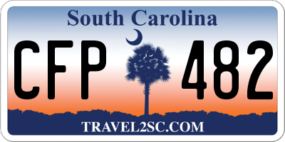 SC license plate CFP482