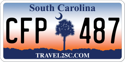 SC license plate CFP487