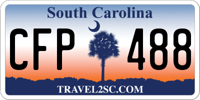 SC license plate CFP488
