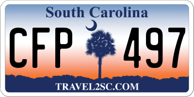 SC license plate CFP497