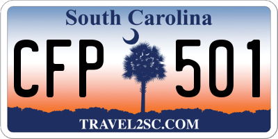 SC license plate CFP501