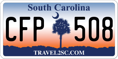 SC license plate CFP508