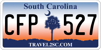 SC license plate CFP527