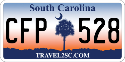 SC license plate CFP528