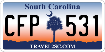 SC license plate CFP531