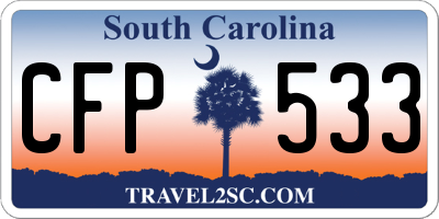 SC license plate CFP533