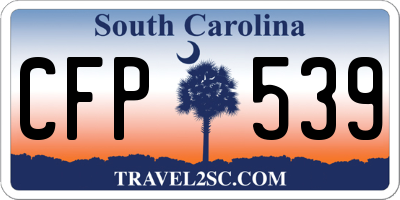 SC license plate CFP539