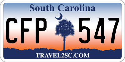 SC license plate CFP547