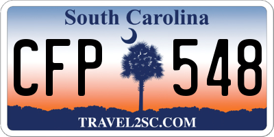 SC license plate CFP548