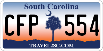 SC license plate CFP554