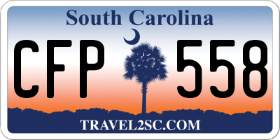 SC license plate CFP558