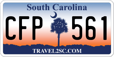 SC license plate CFP561