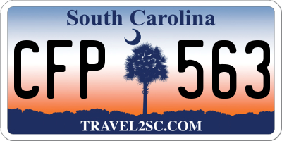 SC license plate CFP563