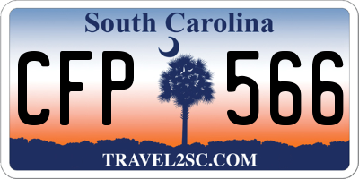 SC license plate CFP566