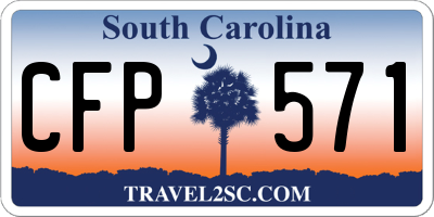 SC license plate CFP571
