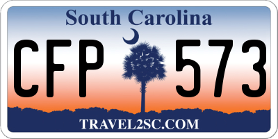 SC license plate CFP573