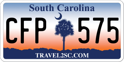 SC license plate CFP575