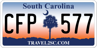 SC license plate CFP577