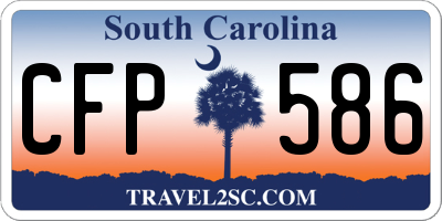 SC license plate CFP586