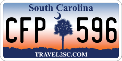 SC license plate CFP596