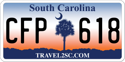 SC license plate CFP618