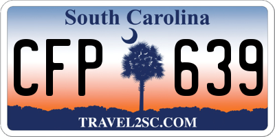 SC license plate CFP639