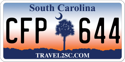SC license plate CFP644
