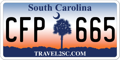 SC license plate CFP665