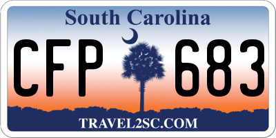 SC license plate CFP683
