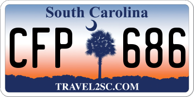 SC license plate CFP686