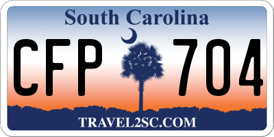 SC license plate CFP704