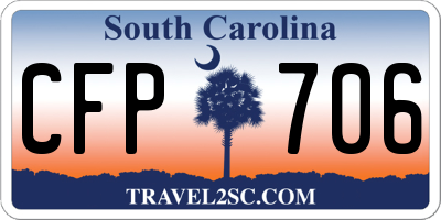 SC license plate CFP706