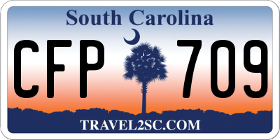 SC license plate CFP709