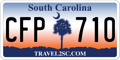 SC license plate CFP710