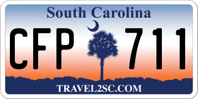 SC license plate CFP711