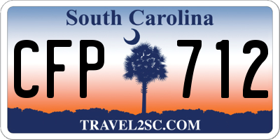 SC license plate CFP712