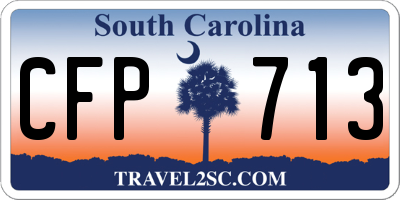 SC license plate CFP713