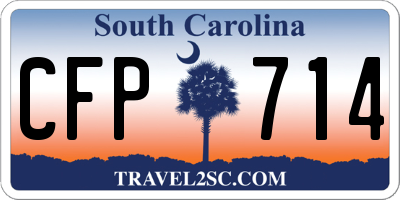 SC license plate CFP714