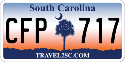 SC license plate CFP717