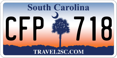 SC license plate CFP718