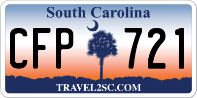 SC license plate CFP721