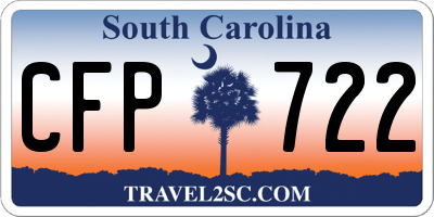 SC license plate CFP722