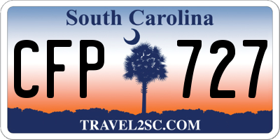 SC license plate CFP727