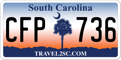 SC license plate CFP736