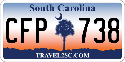 SC license plate CFP738
